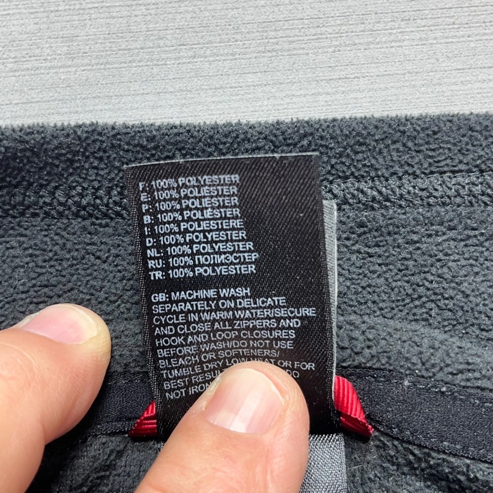 The North Face Womens Fleece 1/4 Zip Pullover Sweatshirt Dark Gray XL - Picture 5 of 8